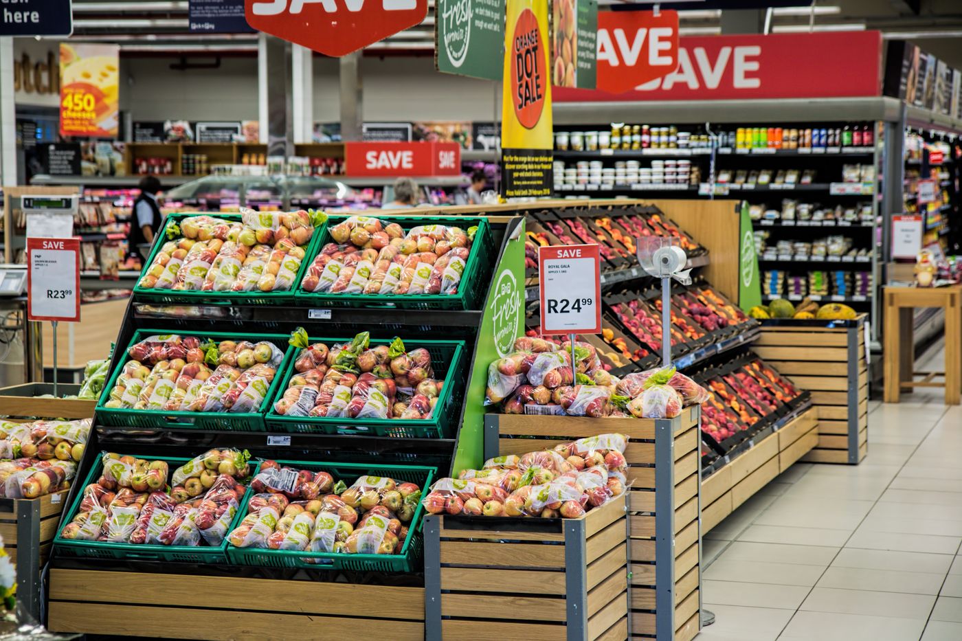Fresh vegetables and market colours in close detail